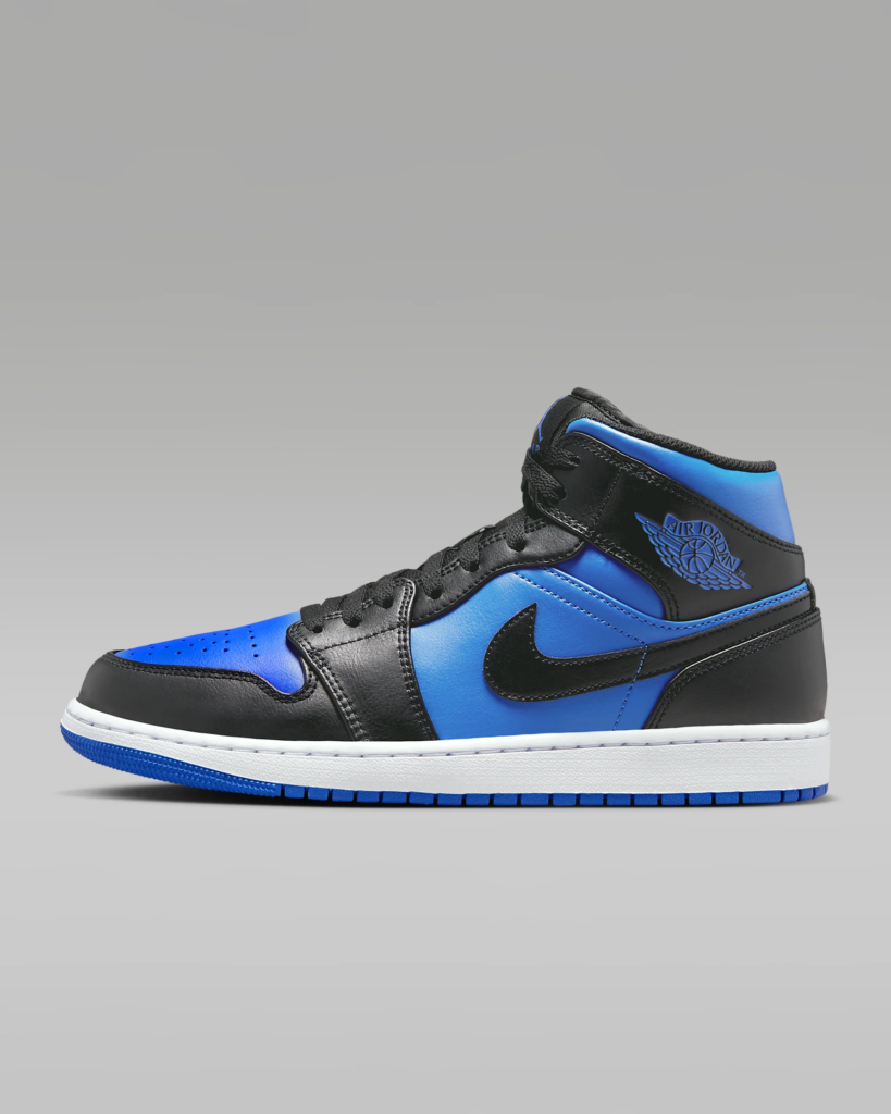 Air Jordan 1 Mid ‘Black / Royal Blue’ .22 Free Shipping