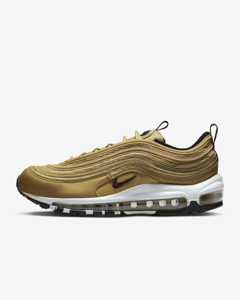 Women’s Nike Air Max 97 ‘Gold Bullet’ .00 Free Shipping