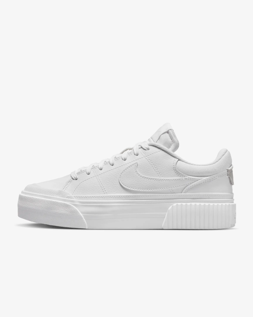 Women’s Nike Court Legacy Lift ‘White’ .40 Free Shipping