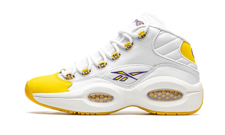 Reebok Question Mid ‘Yellow Toe’ .99 Free Shipping