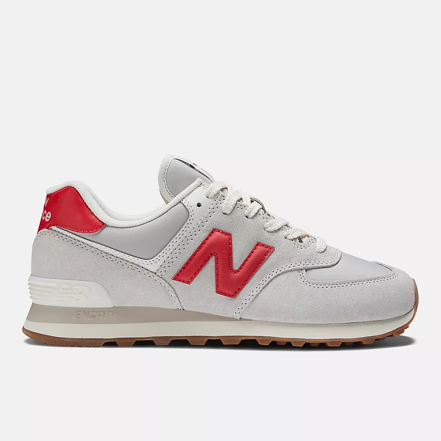 New Balance 574 ‘Light Grey / Red’ .99