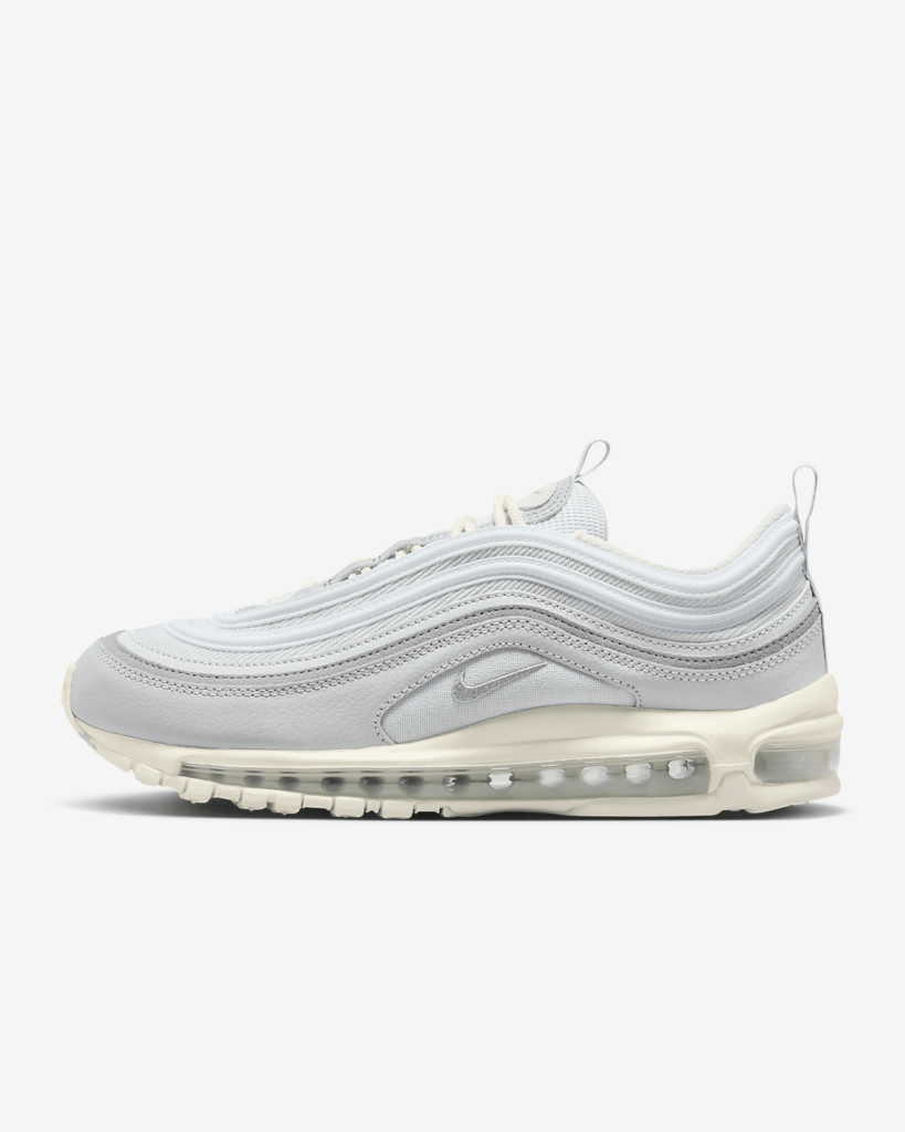 Women’s Nike Air Max 97 ‘Pure Platinum / Sail’ .00 Free Shipping