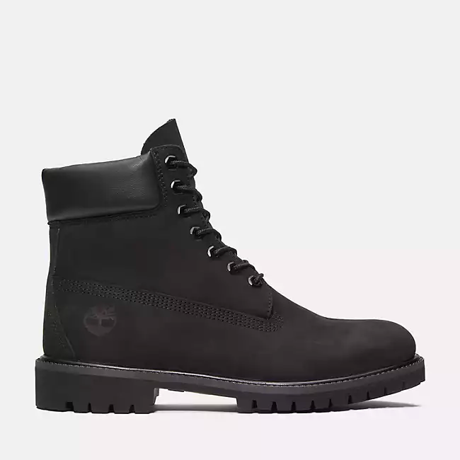 Timberland 6 Inch Premium Boot ‘Black Nubuck’ 6.00 Free Shipping