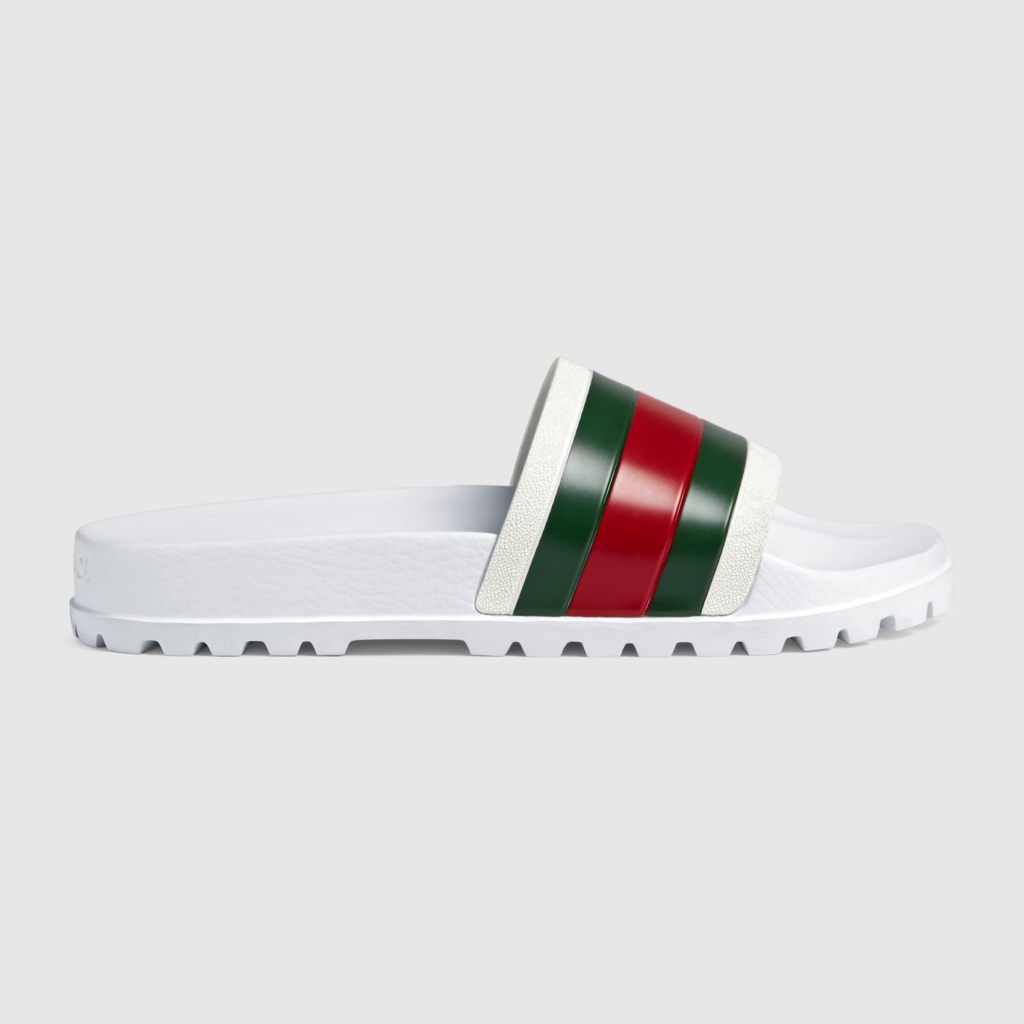 Gucci Pursuit Trek Web Rubber Slide ‘White’ 6.00