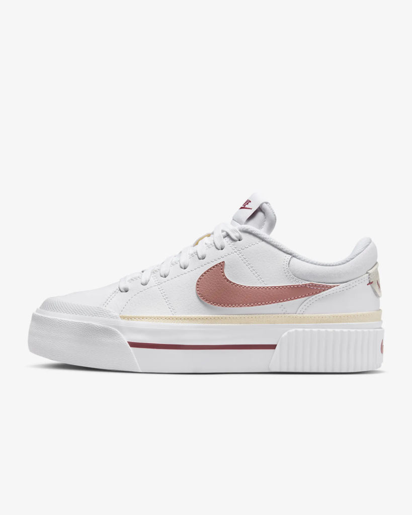 Women’s Nike Court Legacy Lift ‘Guava Ice’ .37 Free Shipping