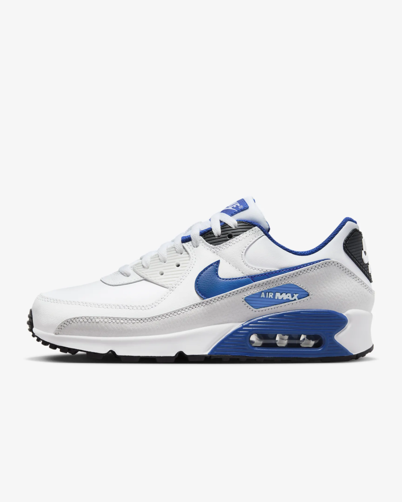 Nike Air Max 90 ‘White / Game Royal’ .97 Free Shipping