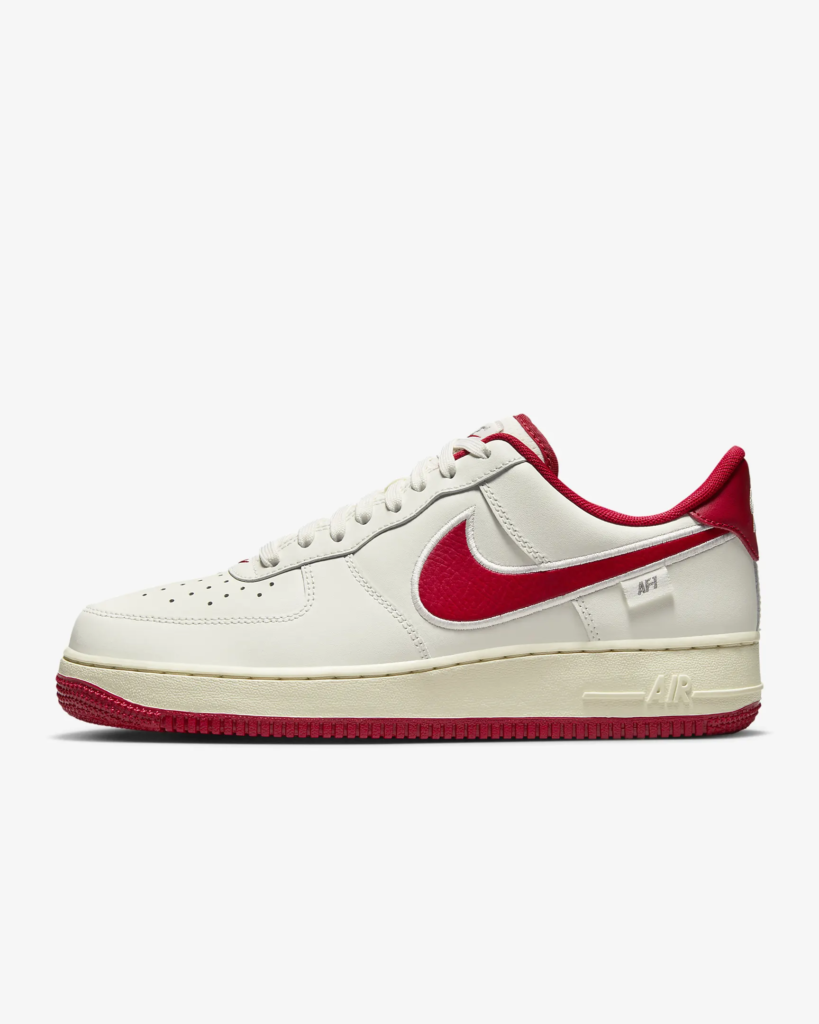 Nike Air Force 1 ’07 ‘Sail / Gym Red’ .47 Free Shipping