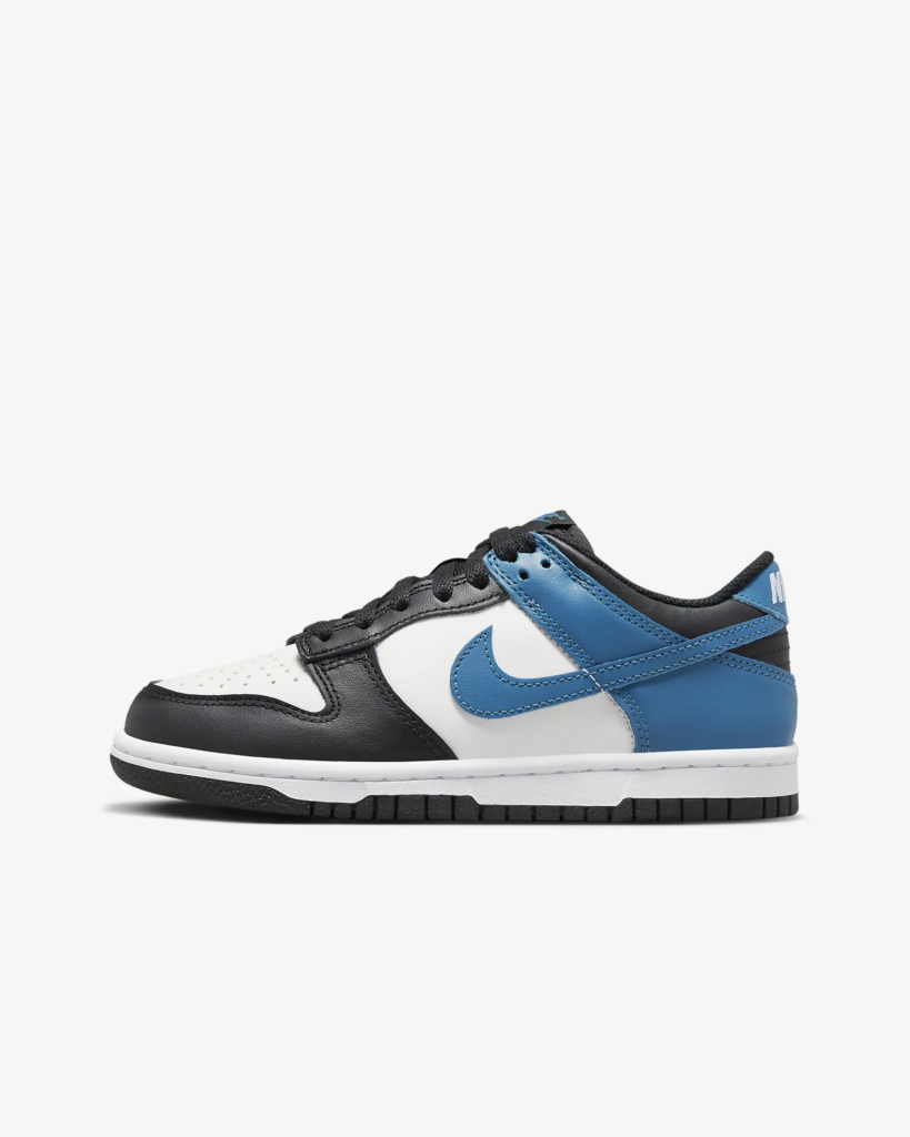 GS Nike Dunk Low ‘Black / Industrial Blue’ .37 Free Shipping