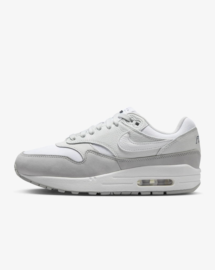 Women’s Nike Air Max 1 ’87 LX NBHD ‘White / Grey’ .72 Free Shipping