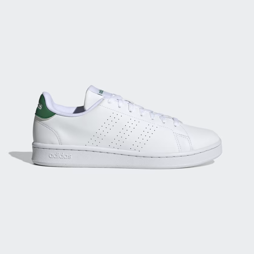 adidas Advantage ‘Cloud WHite / Green’ .30 Free Shipping