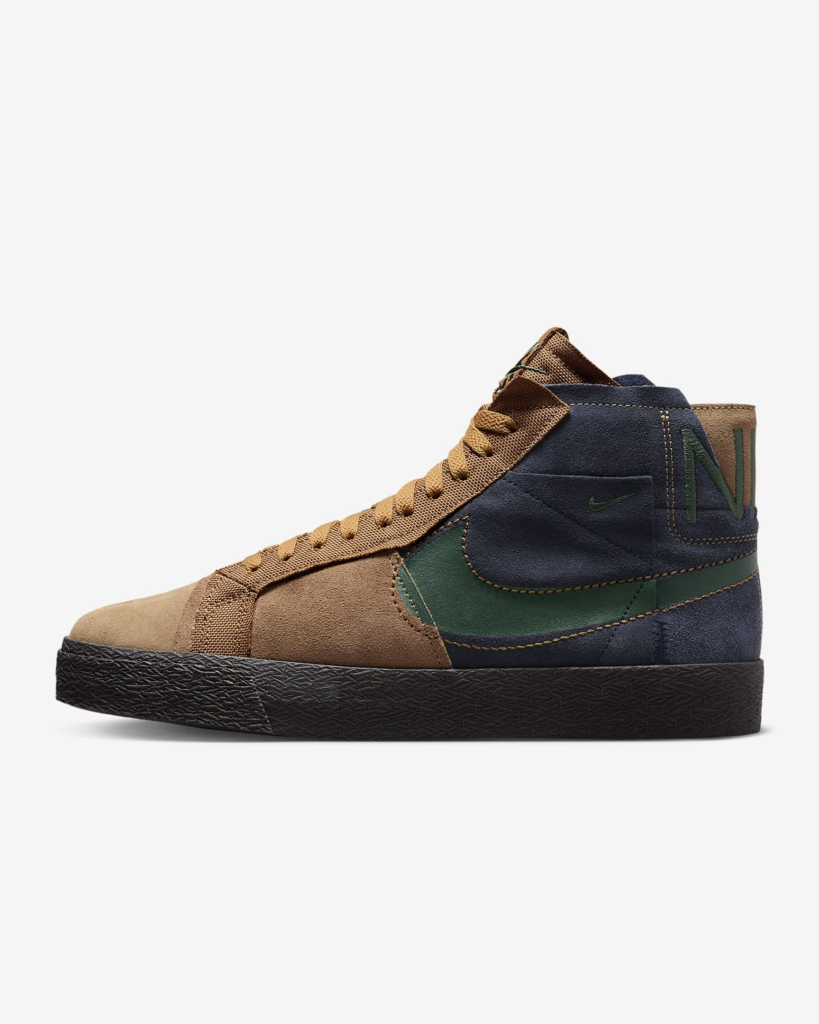 Nike SB Zoom Blazer Mid Premium ‘Obsidian / Light British Tan’ .47 Free Shipping