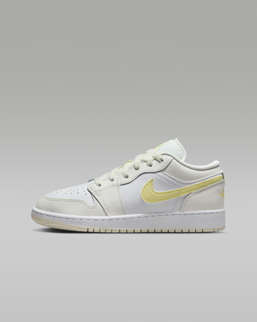 GS Air Jordan 1 Low ‘Sail / Laser Orange’ .22 Free Shipping