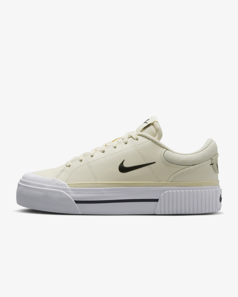 Nike Court Legacy Lift ‘Pale Ivory / Black’ .47 Free Shipping