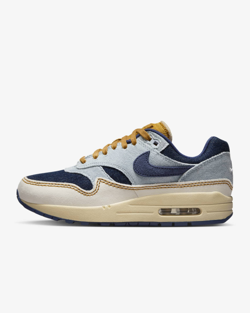 Nike Air Max 1 ’87 ‘Denim Aura’ .72 Free Shipping
