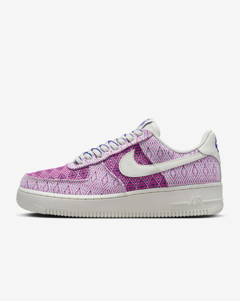 Women’s Nike Air Force 1 ’07 Woven ‘Fierce Pink’ .70