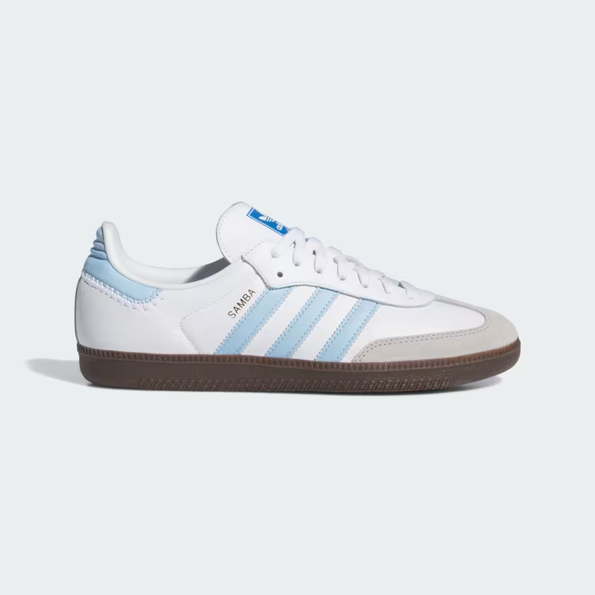 adidas Samba OG ‘Cloud White / Sky Blue’ .00 Free Shipping