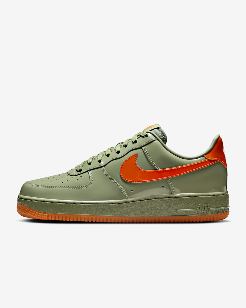 Nike Air Force 1 ’07 Premium ‘Oil Green / Safety Orange’