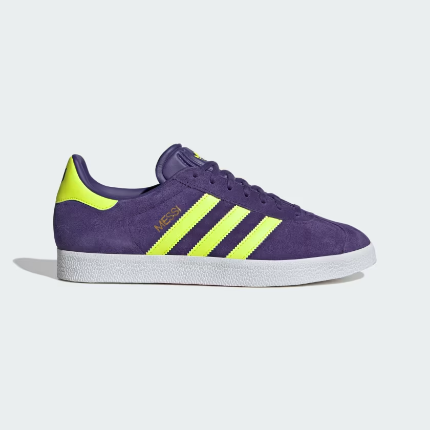 adidas Gazelle Messi ‘Purple / Lucid Lemon’