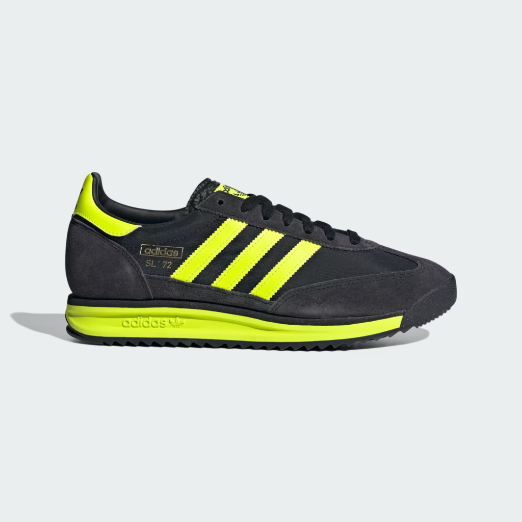 adidas SL 72 RS ‘Core Black / Solar Yellow’ .25 Free Shipping