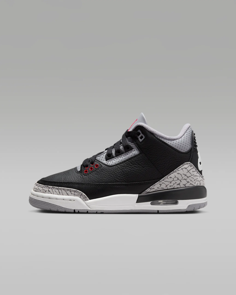GS Air Jordan 3 Retro “Black Cement”