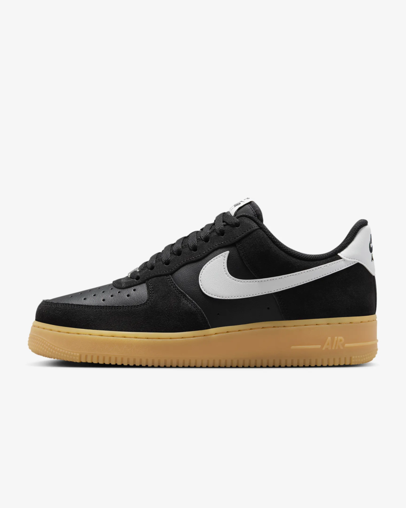 Nike Air Force 1 ’07 LV8 ‘Black / Gum’ .97 Free Shipping