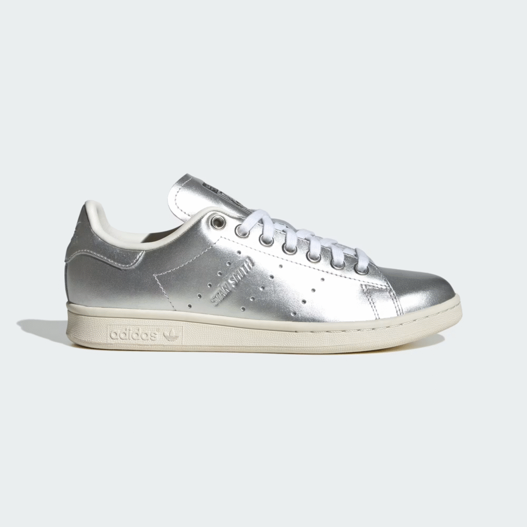 Women’s adidas Stan Smith ‘Metallic Silver’ .00 Free Shipping