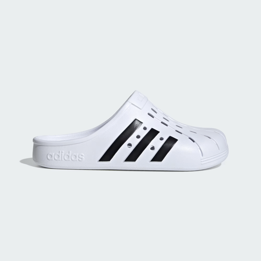 adidas Adilette Clogs ‘White / Black’ .00 Free Shipping