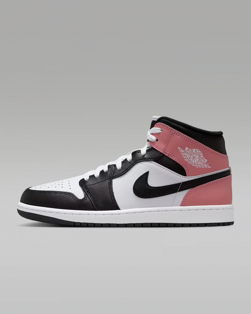 Air Jordan 1 Mid ‘Rust Pink /Black’ .77 Free Shipping