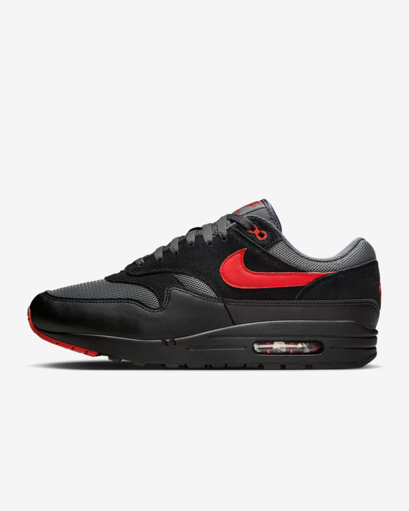 Nike Air Max 1 Essential ‘Black / University Red’ .97 Free Shipping