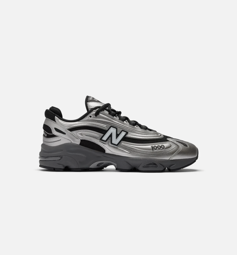 New Balance 1000 ‘Metallic Silver / Black’ $89.98