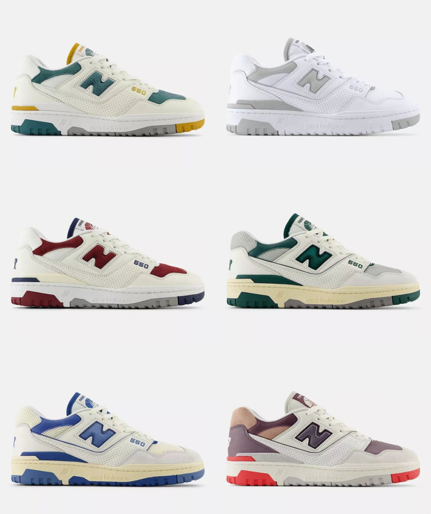 2 pairs of New Balance 550 for only 0 + Free Shipping