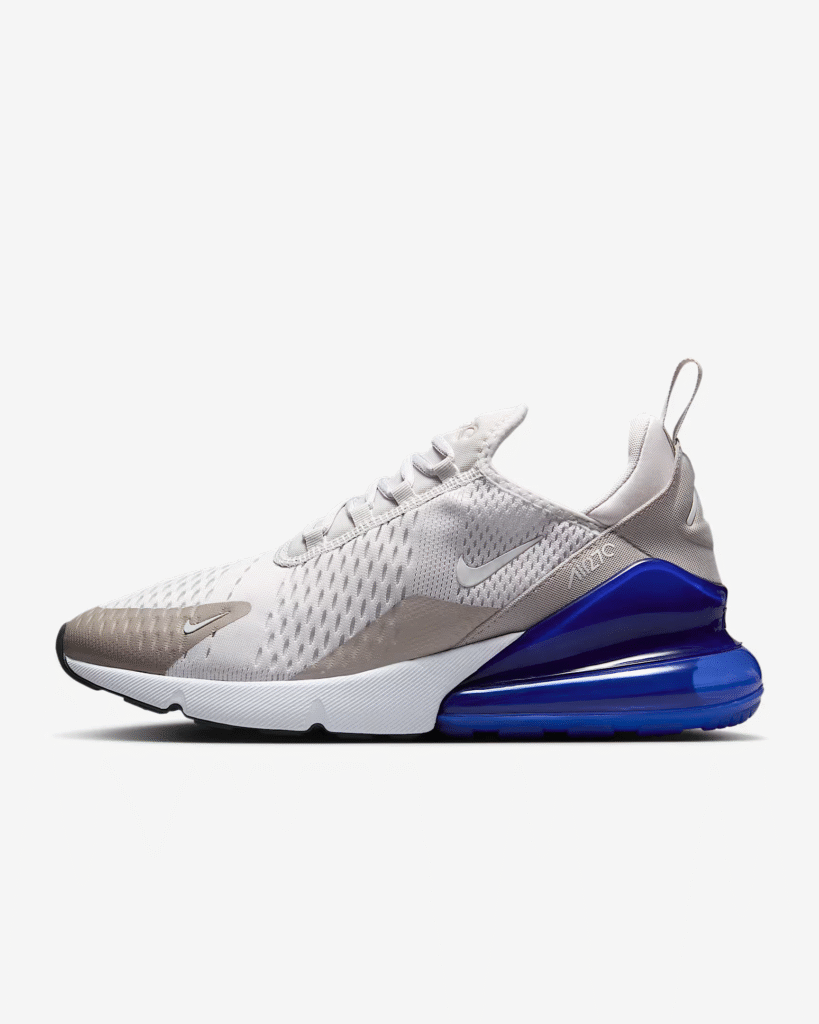 Nike Air Max 270 ‘Vast Grey / Racer Blue’ $95.97 Free Shipping