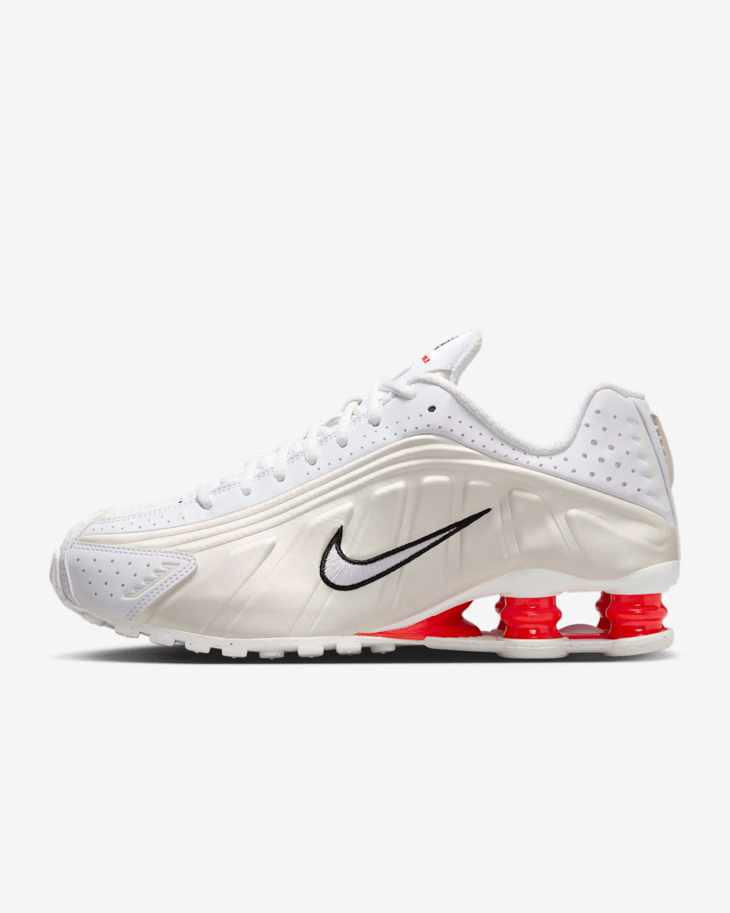 Women’s Nike Shox R4 ‘Phantom / Picante Red’ 5.57 Free Shipping