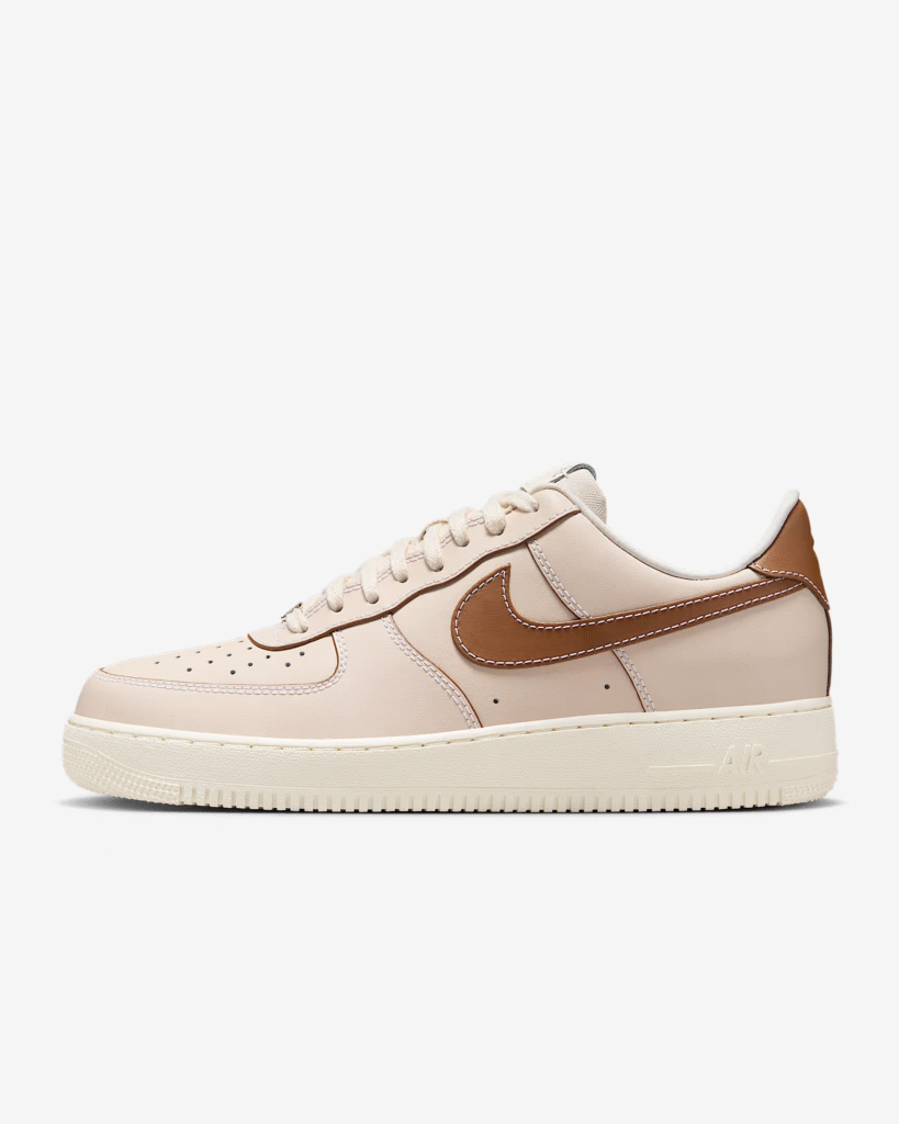 Nike Air Force 1 ’07 ‘British Tan / Pearl’ .37 Free Shipping