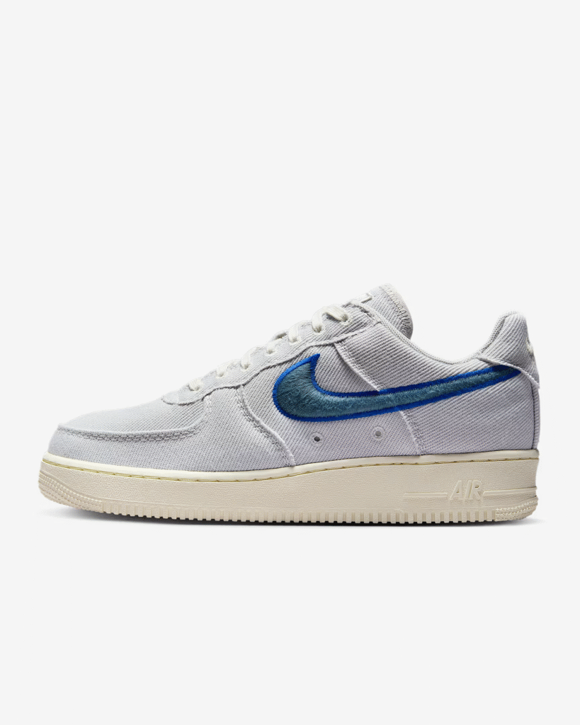 Nike Air Force 1 Low Canvas ‘Photon Dust / Smokey Blue’ .97 Free Shipping