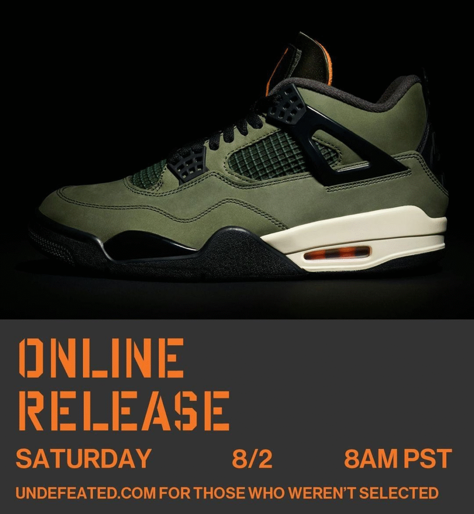 UNDEFEATED x Air Jordan 4