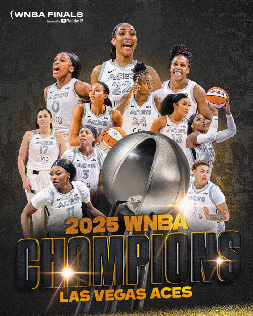2025 WNBA Las Vegas Aces Champions Apparel