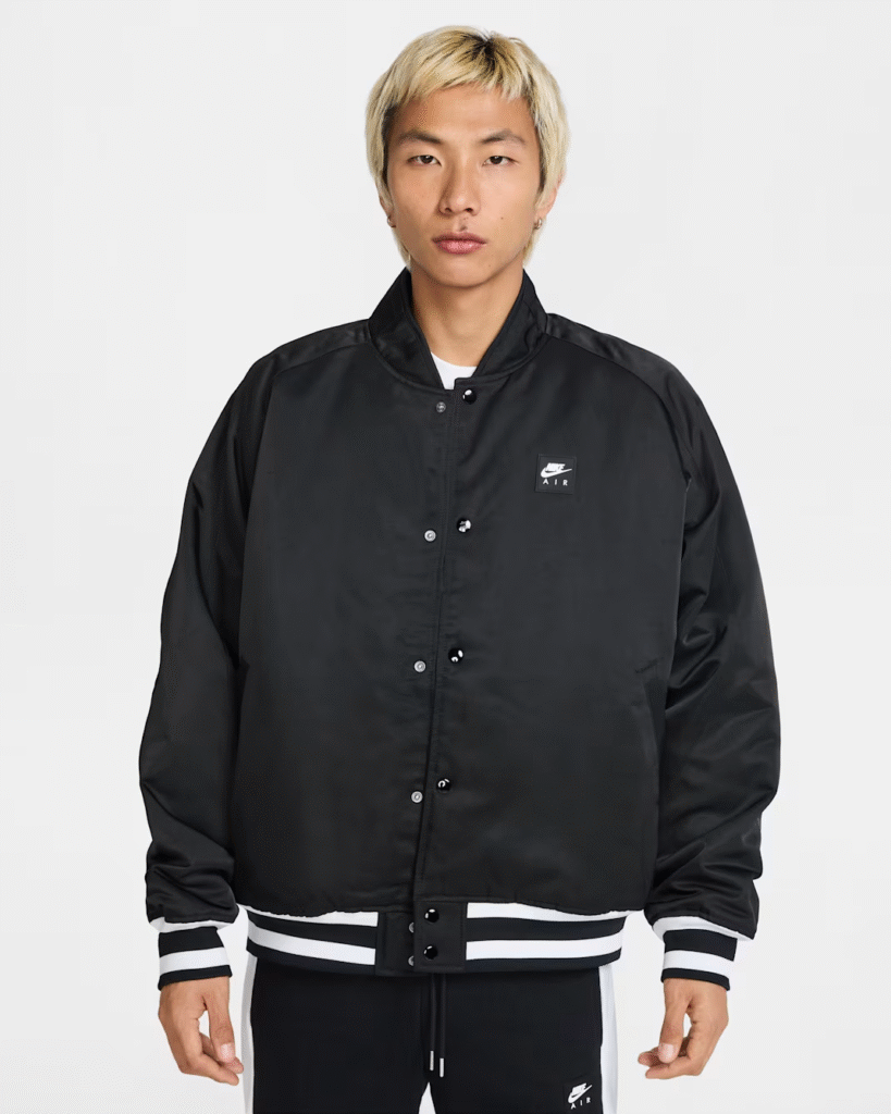 Nike Air Varsity Jacket ‘Black / White’ .97 Free Shipping