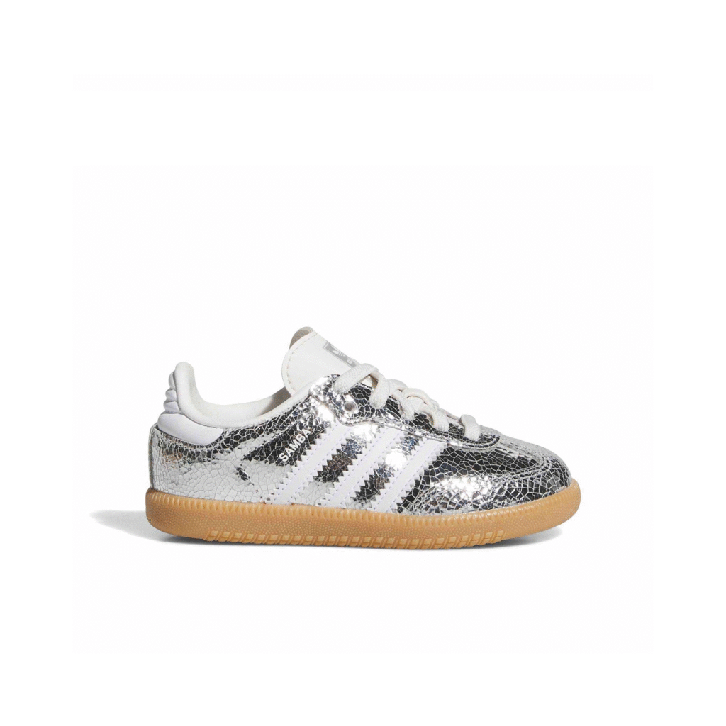 Toddler adidas Samba OG ‘Silver Metallic / Cloud White’ $22.00
