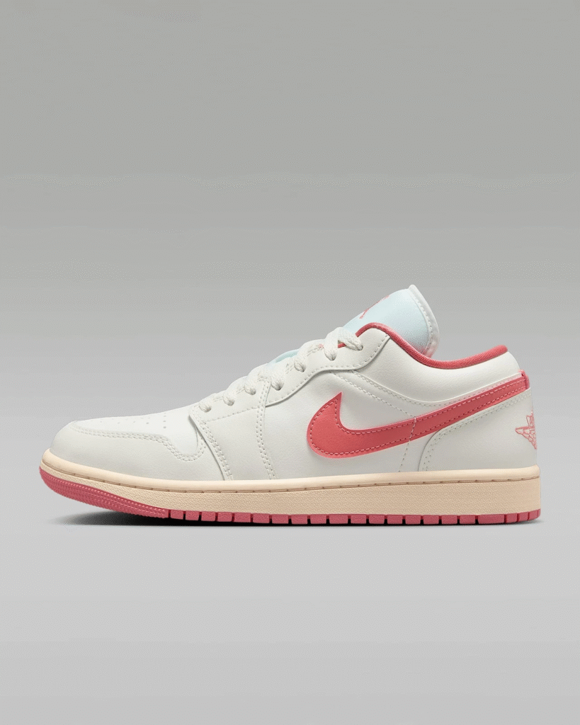 Women’s Air Jordan 1 Low ‘Sail / Pink Salt’ .99 Free Shipping