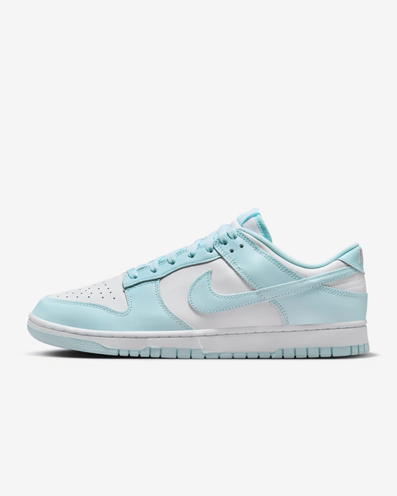 Nike Dunk Low Retro ‘White / Glacier Blue’ .97 Free Shipping