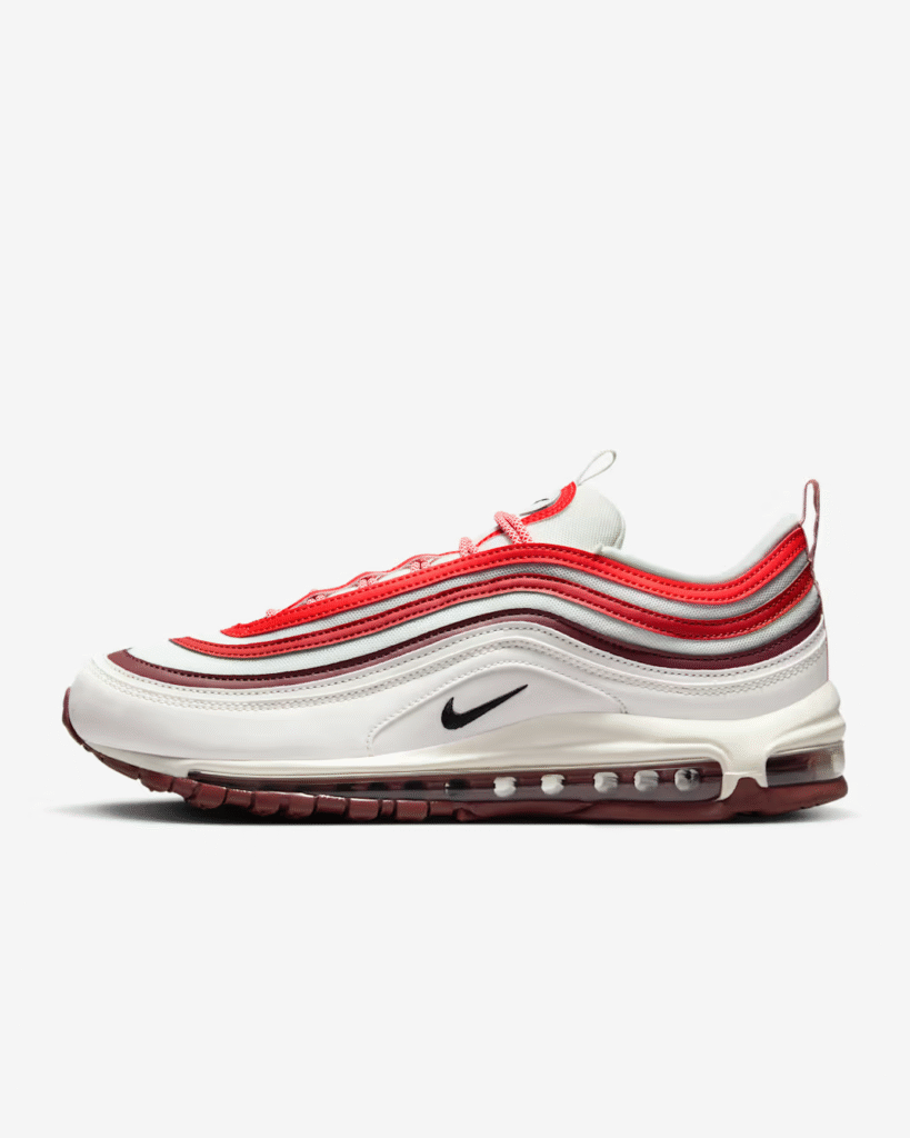 Nike Air Max 97 ‘Summit White / Dragon Red’ .97 Free Shipping