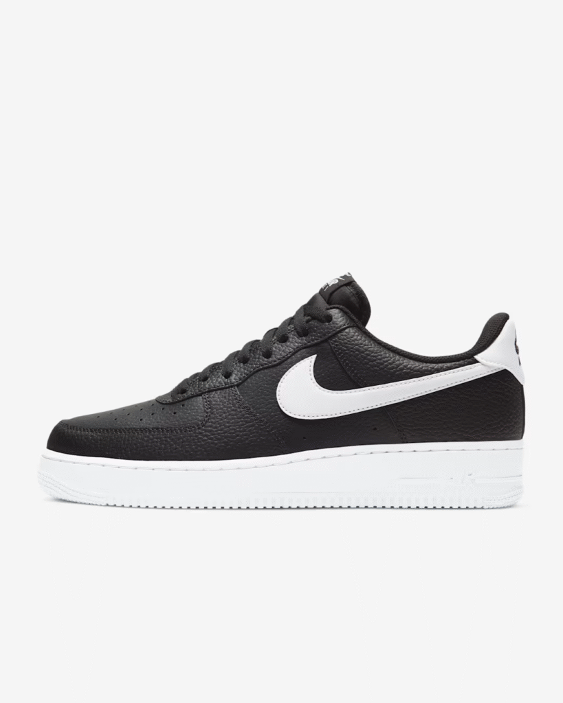 Nike Air Force 1 ’07 ‘Black / White’ .25 Free Shipping