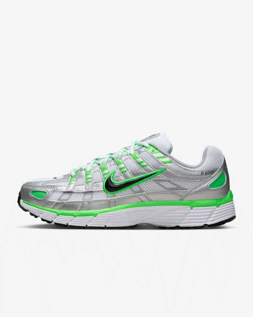 Nike P-6000 SE ‘Silver / Green Strike’ .97 Free Shipping