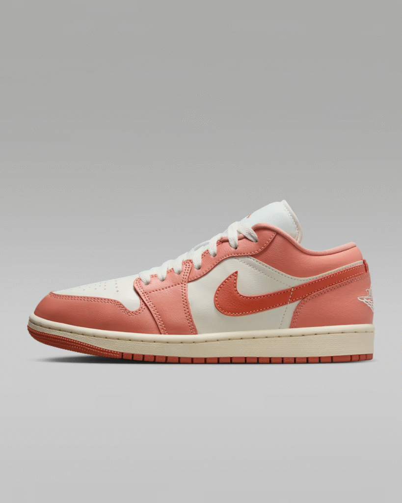 Women’s Air Jordan 1 Low ‘Madder Root / Sail’ .22 Free Shipping