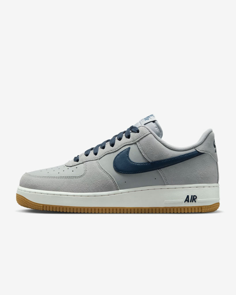 Nike Air Force 1 ’07 LV8 ‘Smoke Grey / Navy / Gum’ .22 Free Shipping
