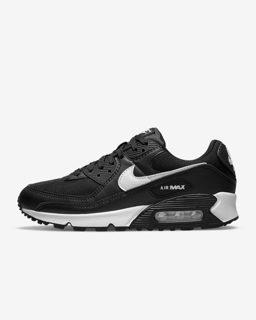 Women’s Nike Air Max 90 ‘Black / White’ .47 Free Shipping