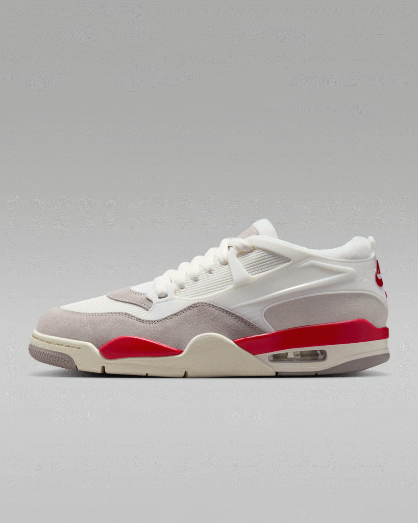 Air Jordan 4 RM ‘Sail / Fire Red’ .97 Free Shipping