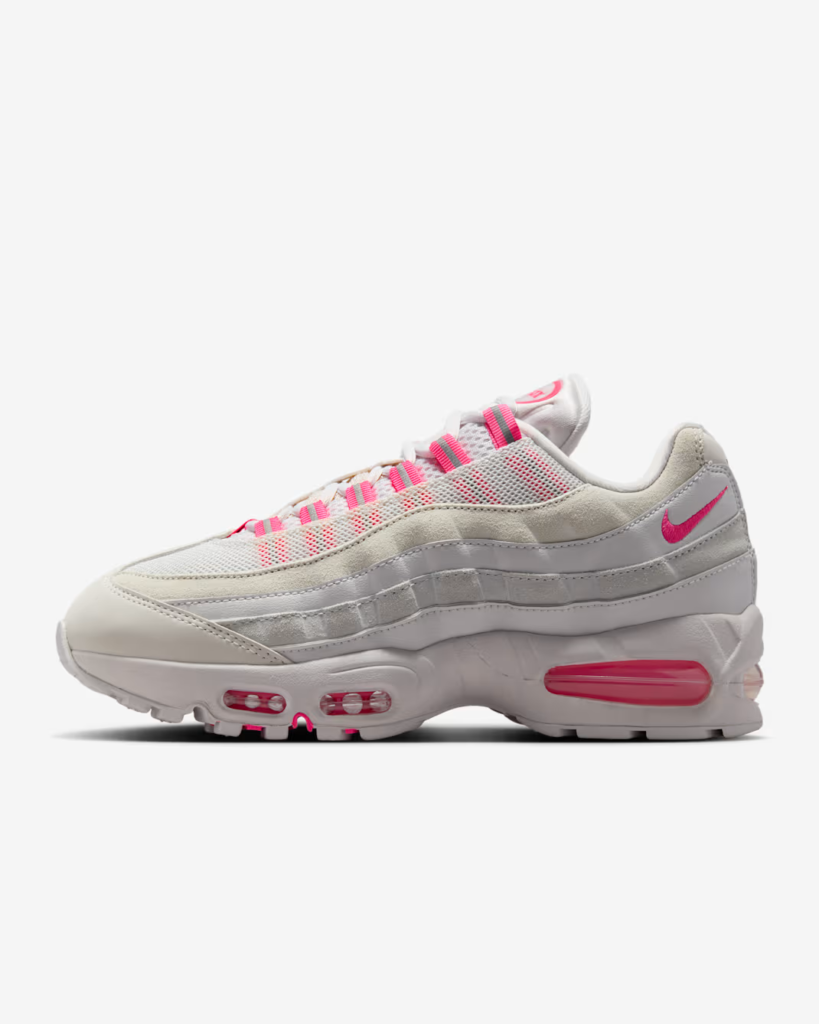 Women’s Nike Air Max 95 ‘Vast Grey / Hyper Pink’ 4.72 Free Shipping