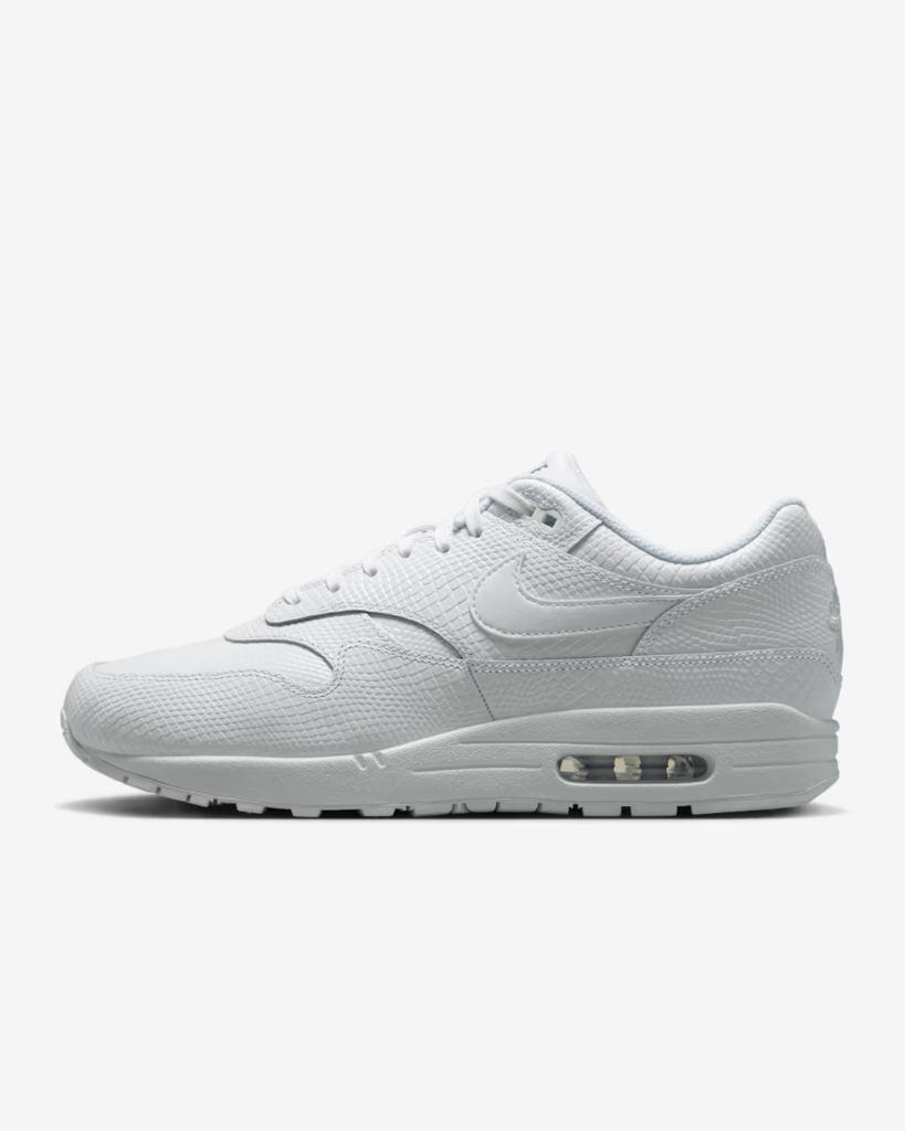 Nike Air Max 1 Premium Snakeskin ‘White’ 4.97 Free Shipping
